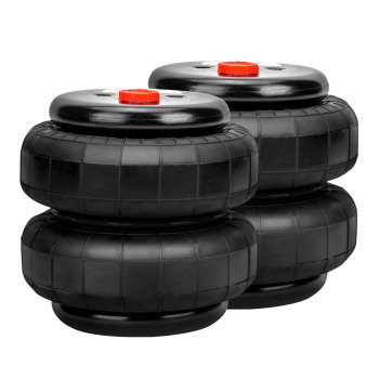 4PCS Air Suspension Spring Bags 2500lb For Heavy Duty 1/2NPT 3/8-16UNC